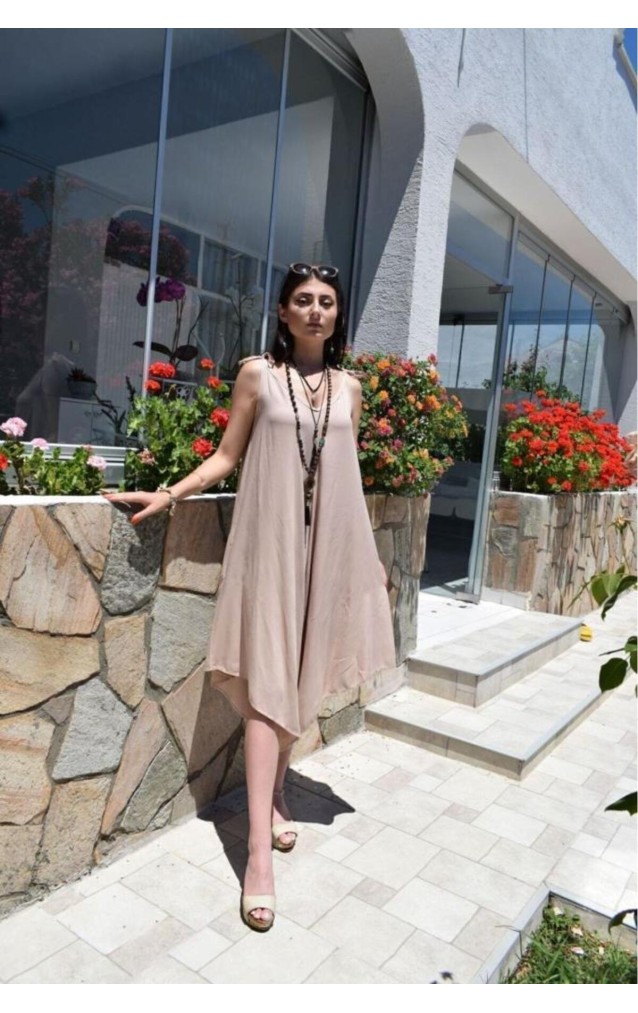Pasaklı Giyim Kadın Viskon Pantolon Etek Tulum H5002308 Bej