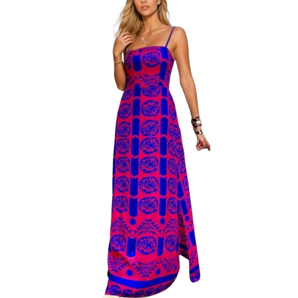 Pasaklı Giyim Pasaklı Giyim Kadın Sırtı Lastikli Viskon Elbise Fuşya - Premium Kadın Giyim