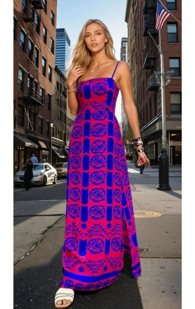 Pasaklı Giyim Kadın Sırtı Lastikli  Viskon Elbise 3627400 Fuşya