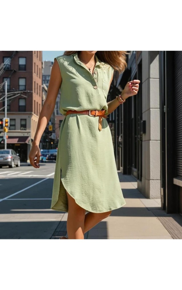 Pasaklı Giyim Kadın Derin Yırtmaçlı Elbise 3138253 Haki