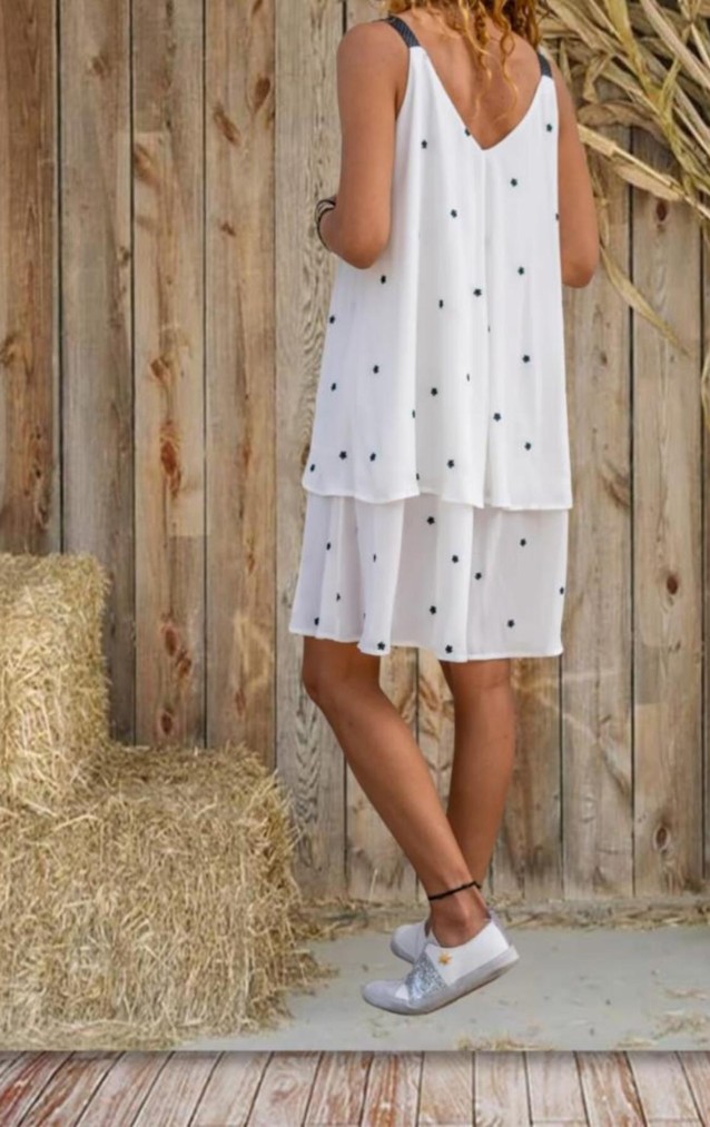 Pasaklı Giyim Kadın Şifon Elbise 3420300 Beyaz