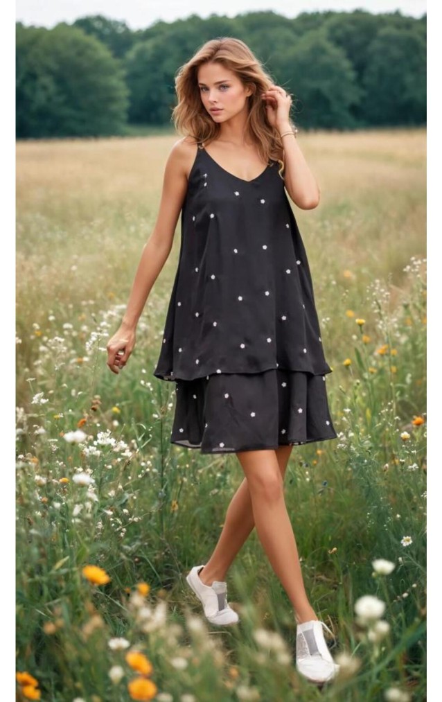 Pasaklı Giyim Kadın Şifon Elbise 3420300 Siyah