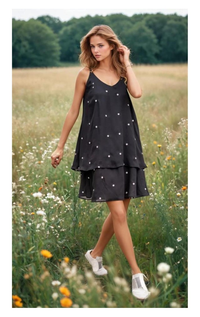 Pasaklı Giyim Kadın Şifon Elbise 3420300 Siyah