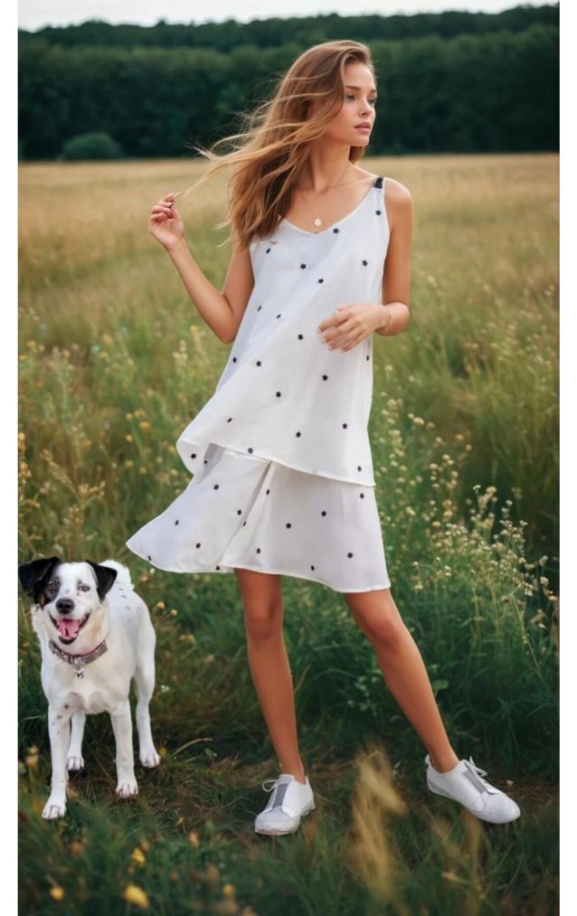 Pasaklı Giyim Kadın Şifon Elbise 3420300 Beyaz