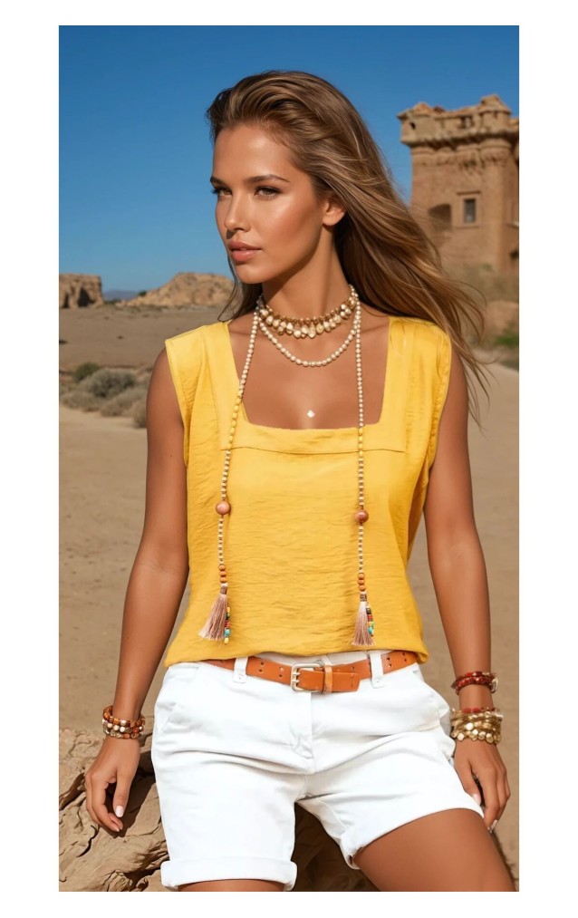 Pasaklı Giyim Kadın Kalın Askılı Bluz 2911275 Hardal