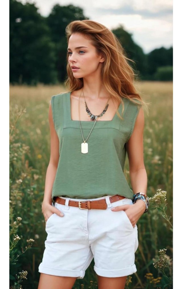 Pasaklı Giyim Kadın Kalın Askılı Bluz 2911275 Haki