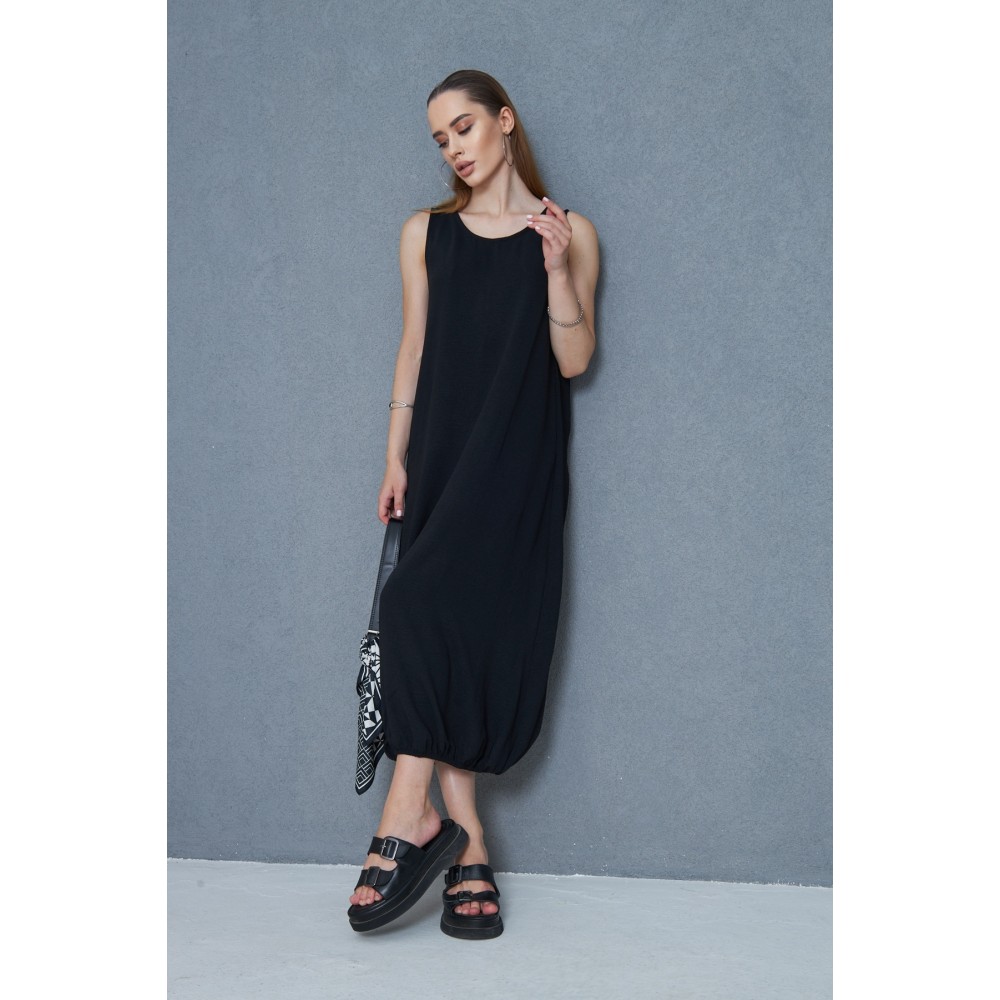 Pasaklı Giyim Pasaklı Giyim Kadın Eteği Lastikli Aerobin Yazlık Elbise Siyah - Premium Kadın Giyim