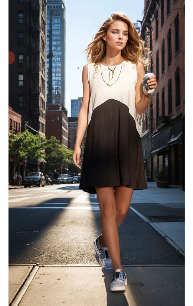 Pasaklı Giyim Kadın Mini Elbise 3581253Siyah Beyaz