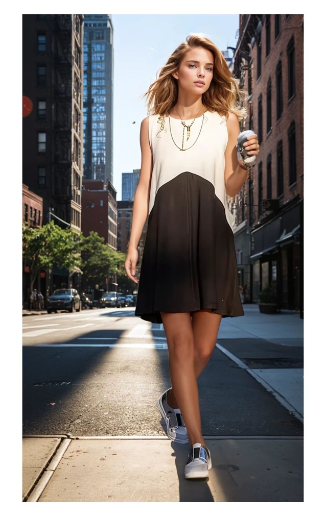 Pasaklı Giyim Kadın Mini Elbise 3581253Siyah Beyaz