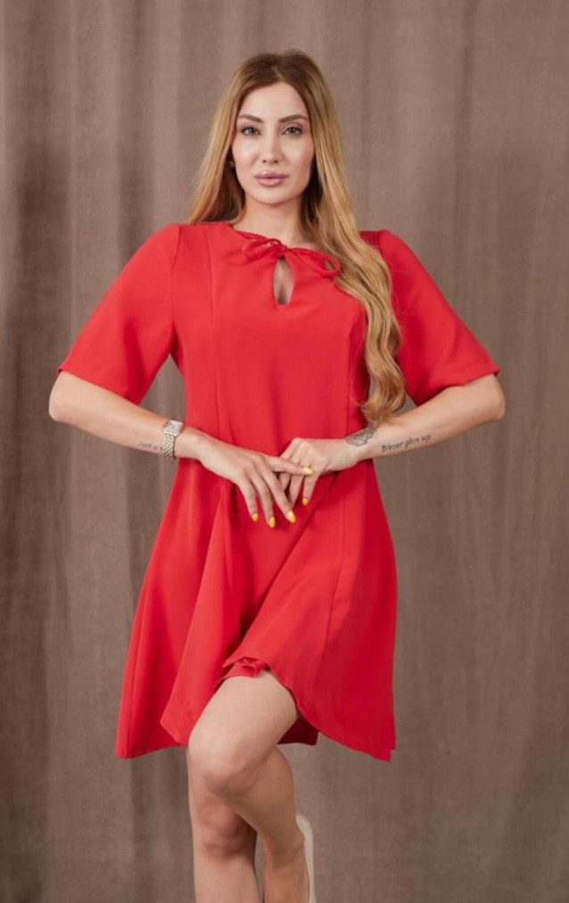 Pasaklı Giyim Kadın Mini Elbise 3752308 Kırmızı