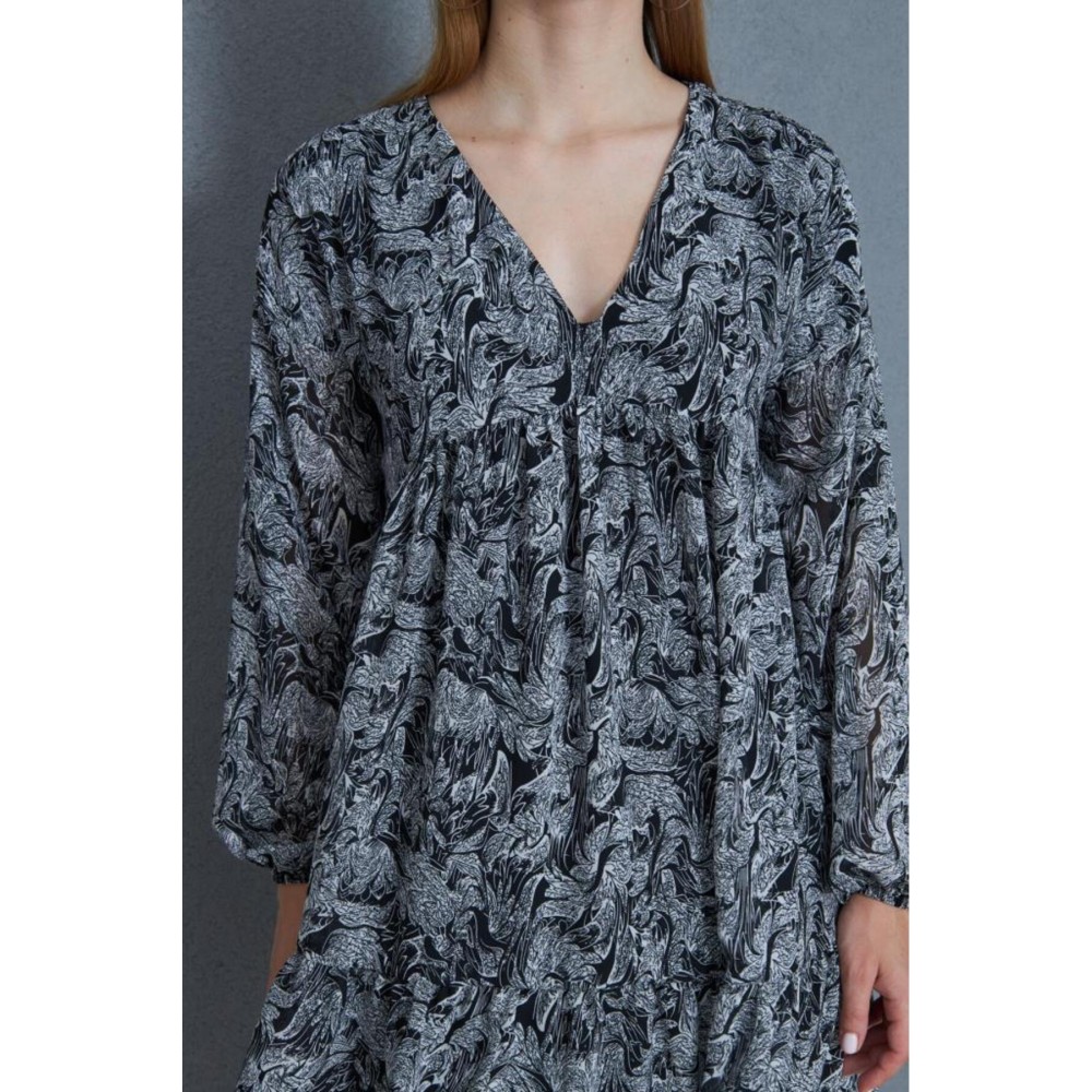 Pasaklı Giyim Pasaklı Giyim Kadın Şifon Elbise Siyah - Premium Kadın Giyim