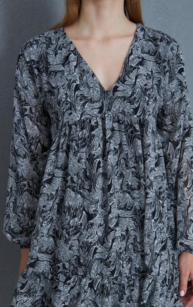 Pasaklı Giyim Kadın Şifon Elbise 3758330 Siyah