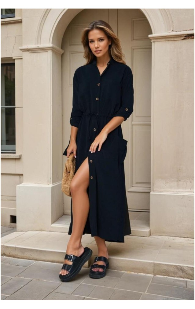 Pasaklı Giyim Kadın Premium Krep Elbise 3734462 Siyah