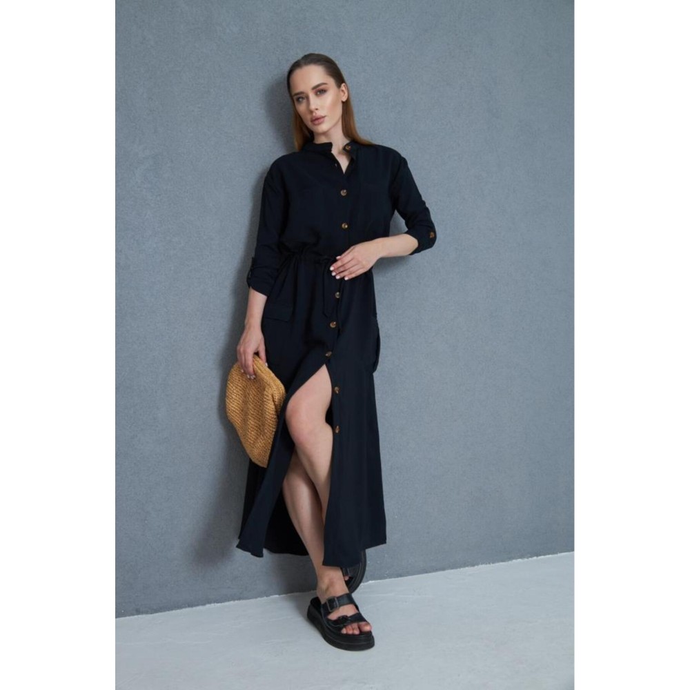 Pasaklı Giyim Pasaklı Giyim Kadın Premium Krep Elbise Siyah - Premium Kadın Giyim