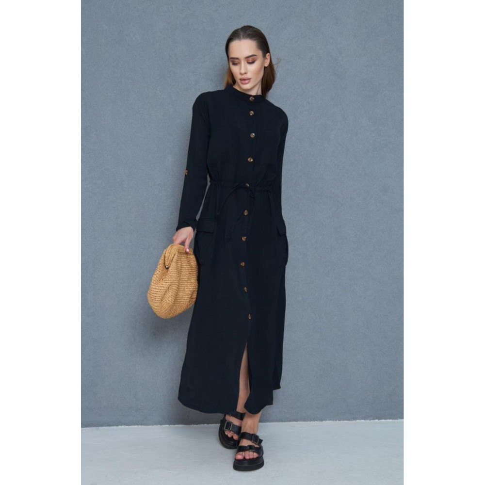 Pasaklı Giyim Pasaklı Giyim Kadın Premium Krep Elbise Siyah - Premium Kadın Giyim