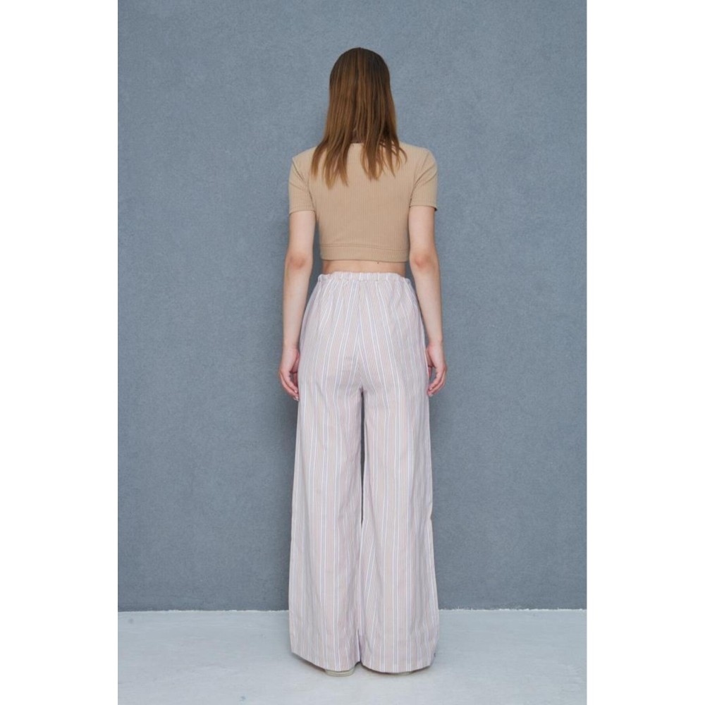 Pasaklı Giyim Pasaklı Giyim Kadın Fistolu Poplin Pantolon Bej - Premium Kadın Giyim