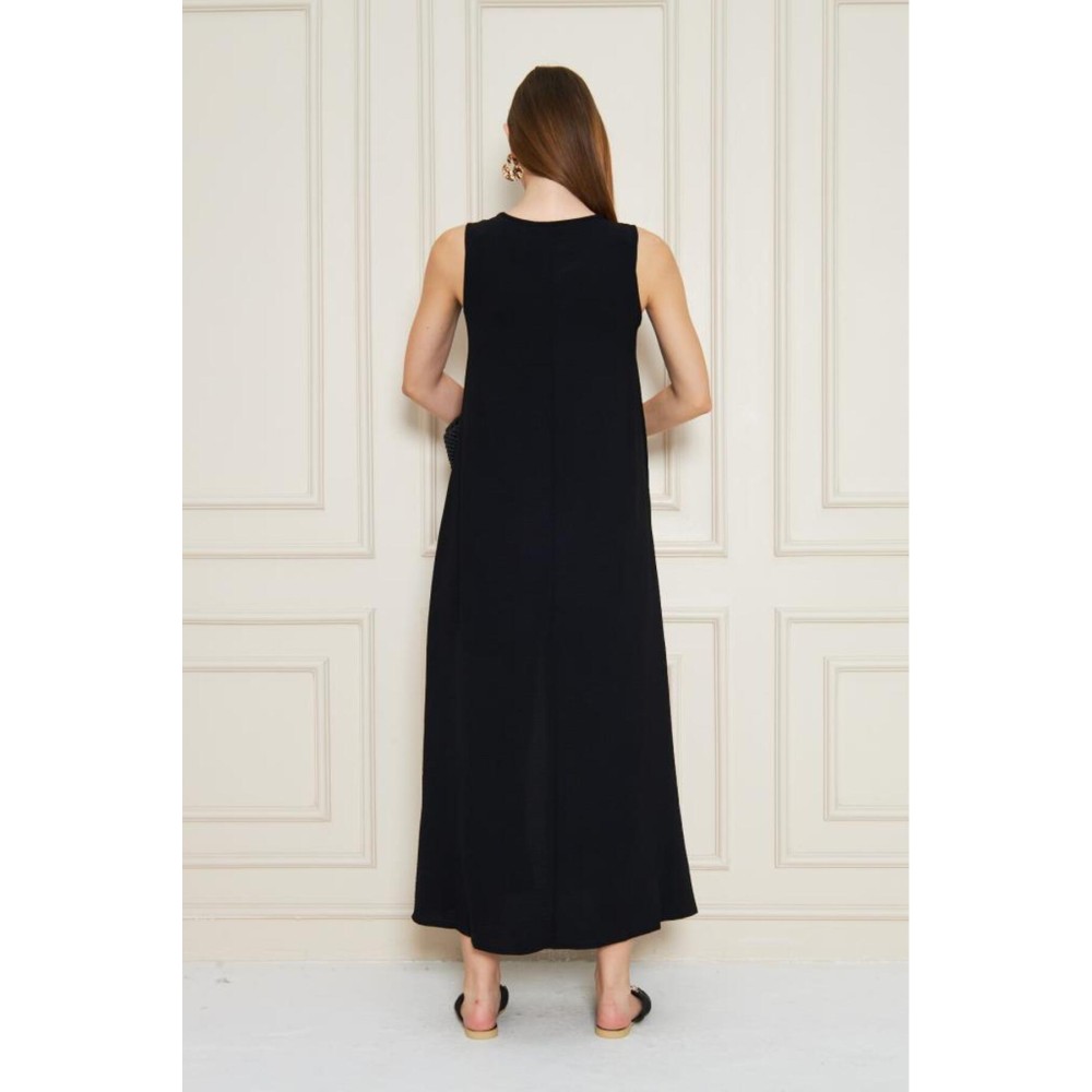 Pasaklı Giyim Pasaklı Giyim Kadın Bilek Boy Siyah - Premium Kadın Giyim