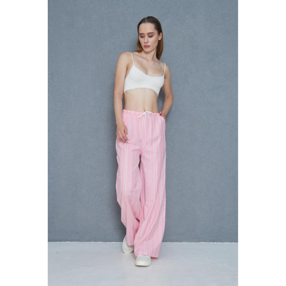 Pasaklı Giyim Pasaklı Giyim Kadın Fistolu Poplin Pantolon Fuşya - Premium Kadın Giyim