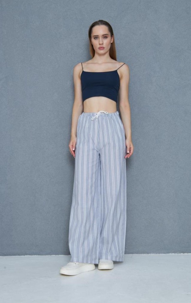 Pasaklı Giyim Kadın Fistolu Poplin Pantolon 3757176 Siyah