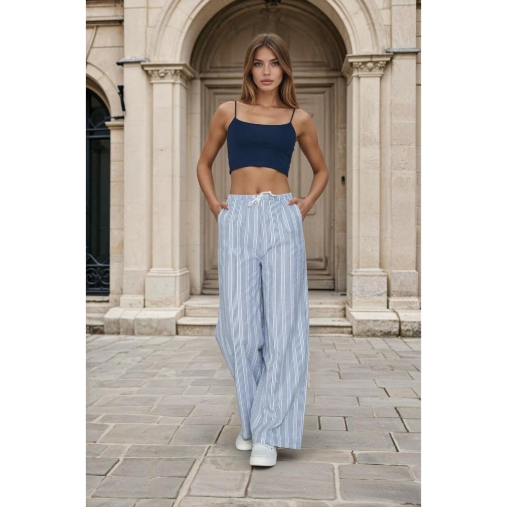 Pasaklı Giyim Pasaklı Giyim Kadın Fistolu Poplin Pantolon Siyah - Premium Kadın Giyim