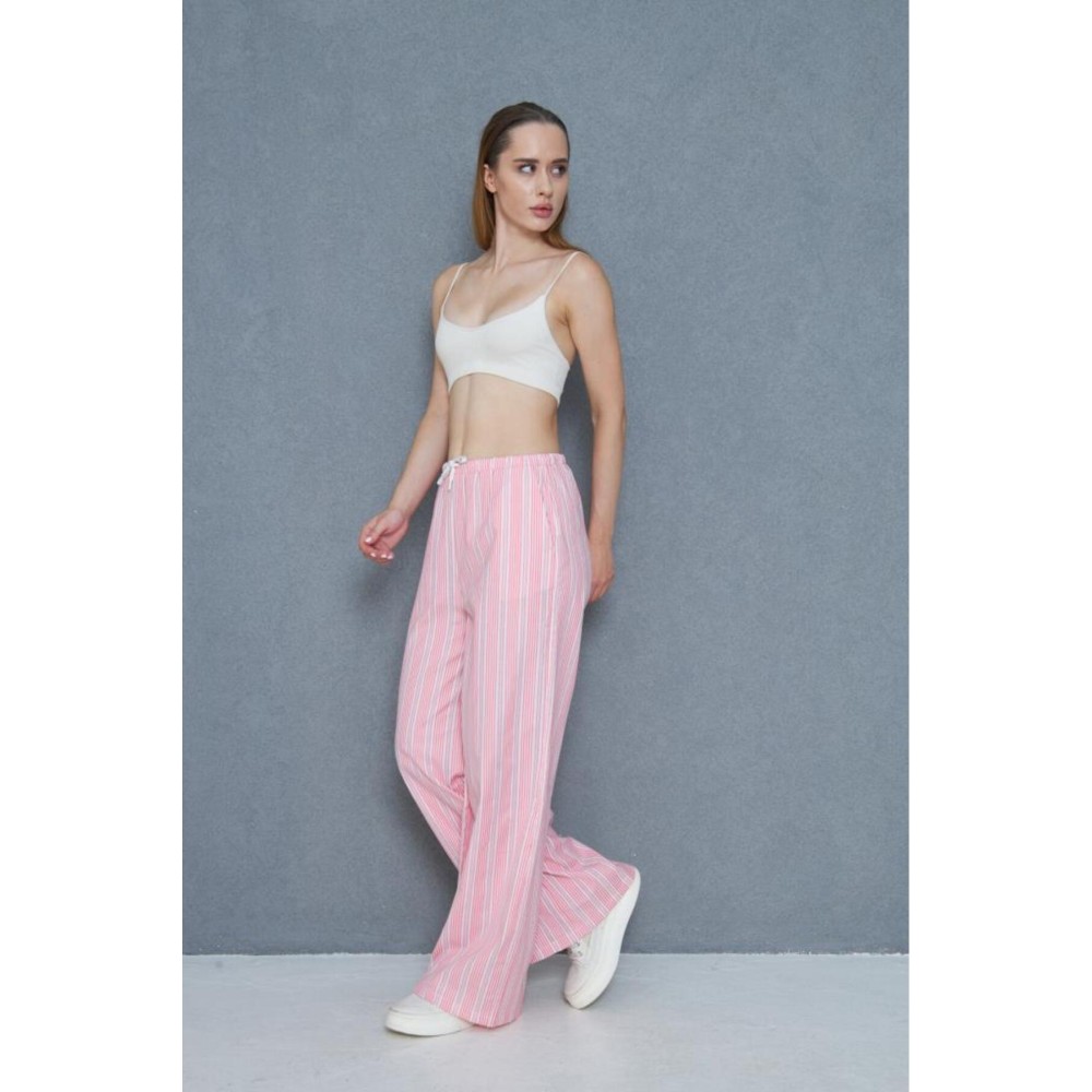 Pasaklı Giyim Pasaklı Giyim Kadın Fistolu Poplin Pantolon Fuşya - Premium Kadın Giyim