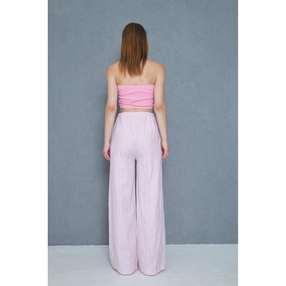 Pasaklı Giyim Pasaklı Giyim Kadın Fistolu Poplin Pantolon Pembe - Premium Kadın Giyim