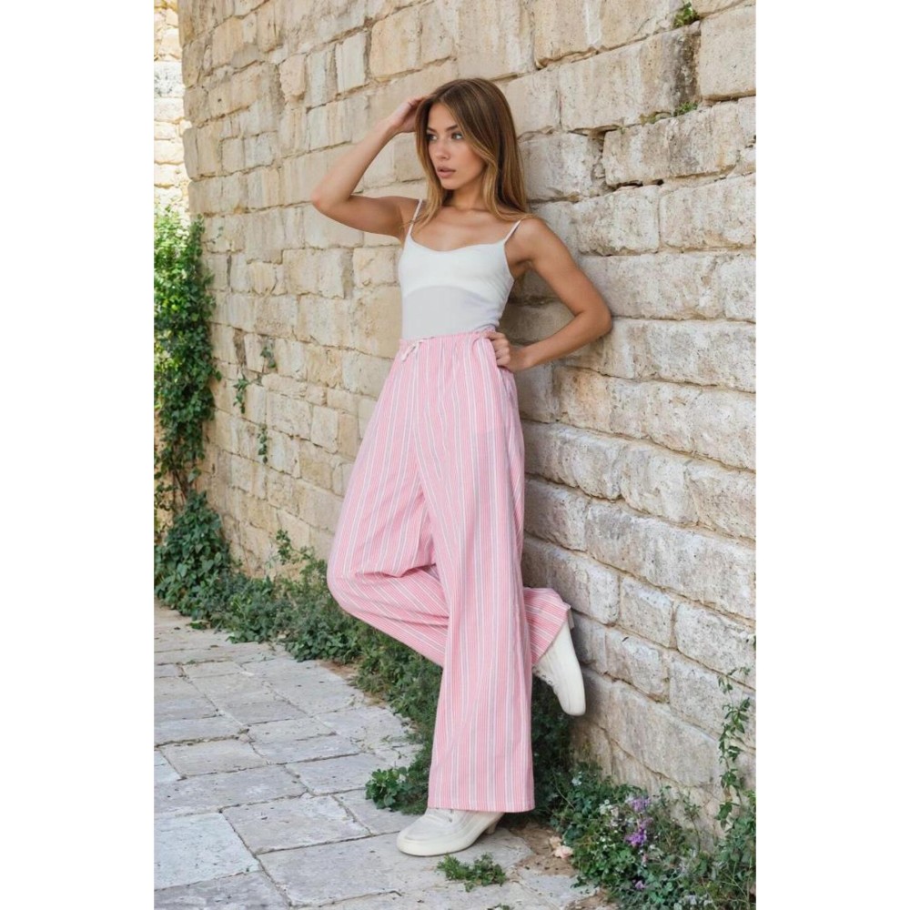 Pasaklı Giyim Pasaklı Giyim Kadın Fistolu Poplin Pantolon Fuşya - Premium Kadın Giyim