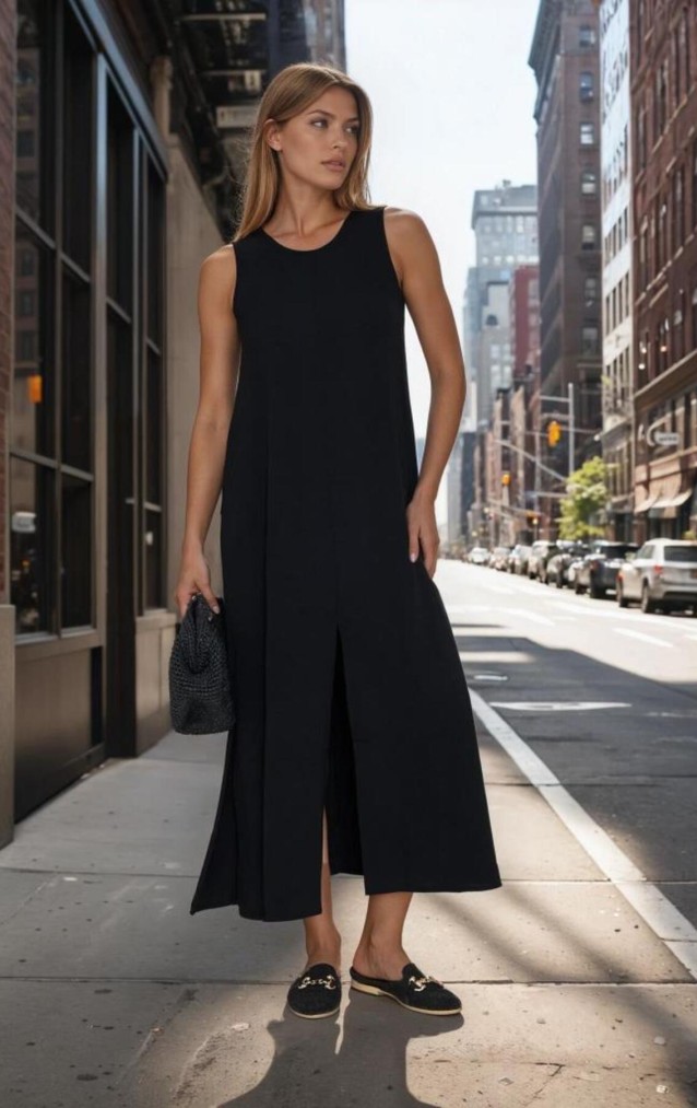 Pasaklı Giyim Kadın Bilek Boy Elbise 3760330 Siyah