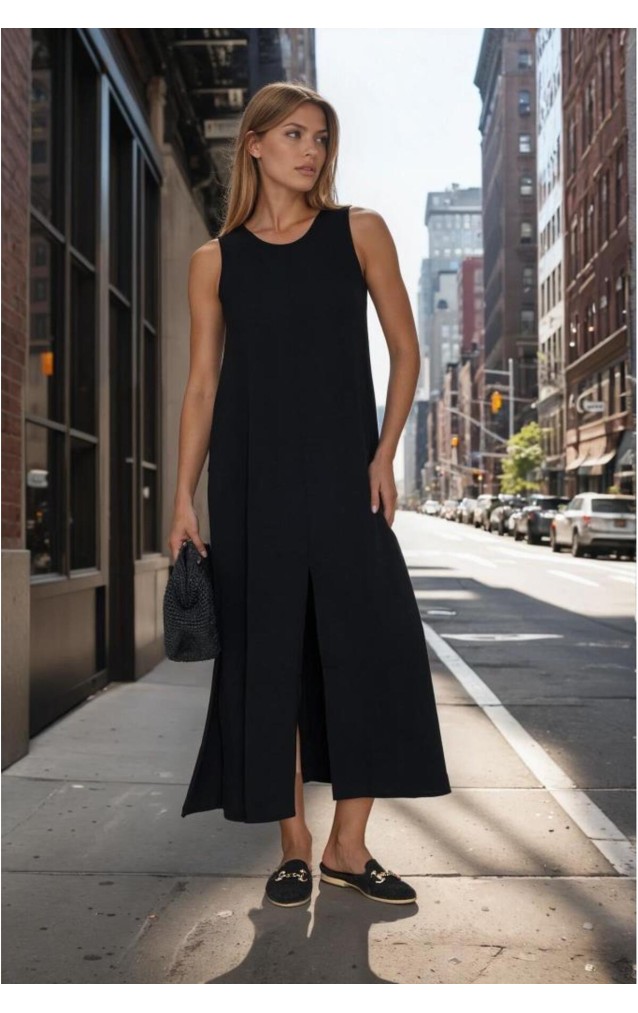 Pasaklı Giyim Kadın Bilek Boy Elbise 3760330 Siyah