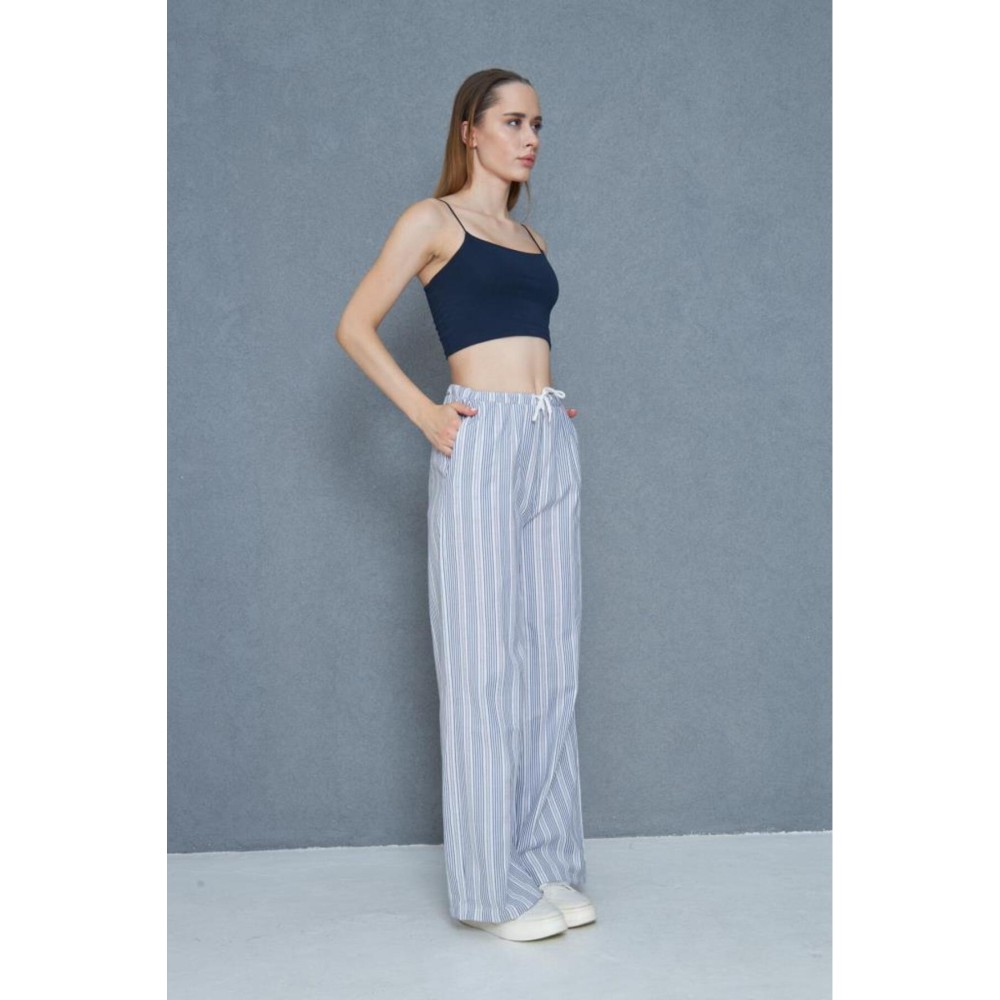 Pasaklı Giyim Pasaklı Giyim Kadın Fistolu Poplin Pantolon Siyah - Premium Kadın Giyim