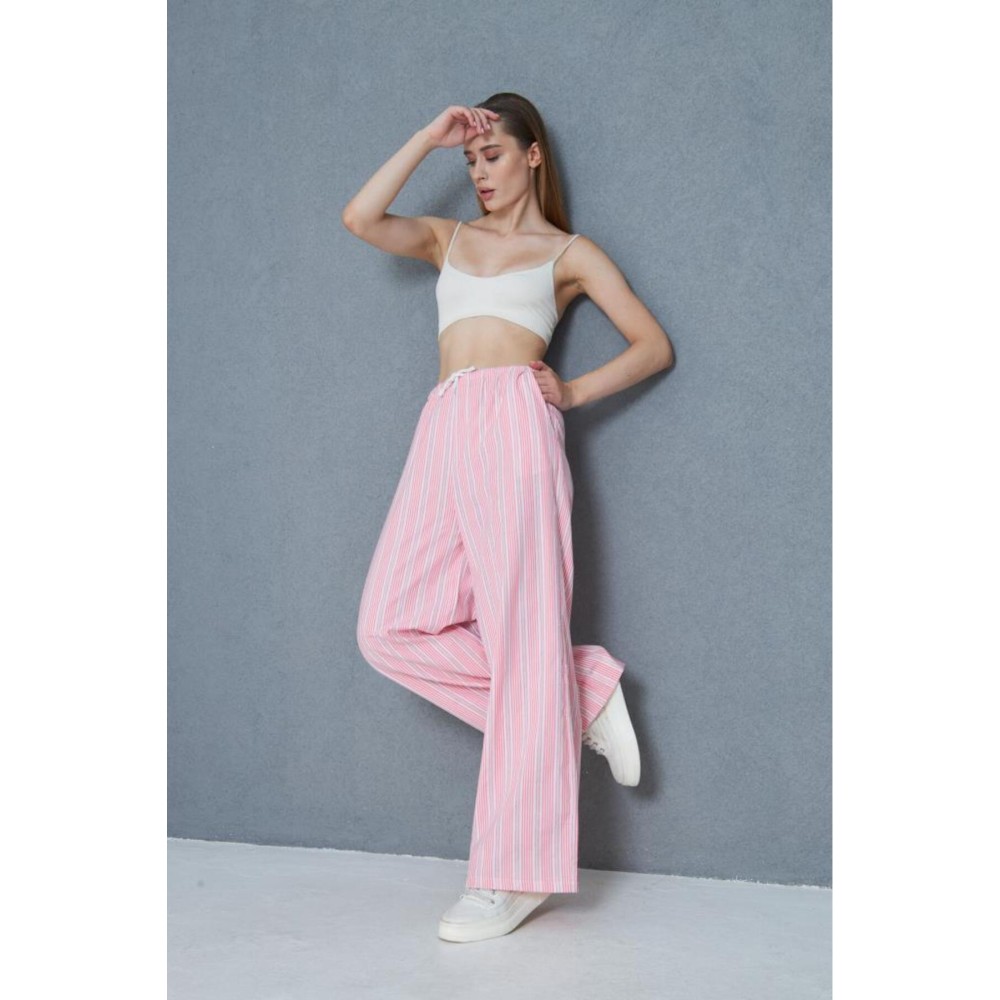 Pasaklı Giyim Pasaklı Giyim Kadın Fistolu Poplin Pantolon Fuşya - Premium Kadın Giyim