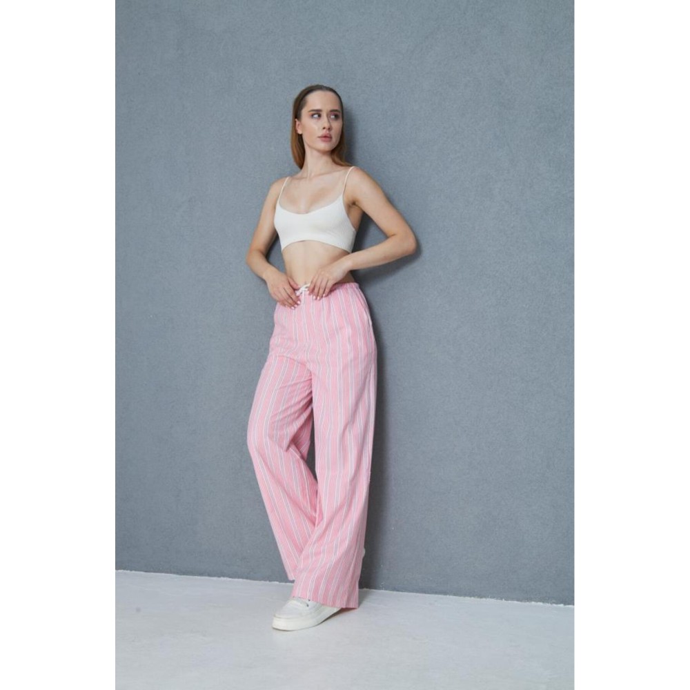 Pasaklı Giyim Pasaklı Giyim Kadın Fistolu Poplin Pantolon Fuşya - Premium Kadın Giyim