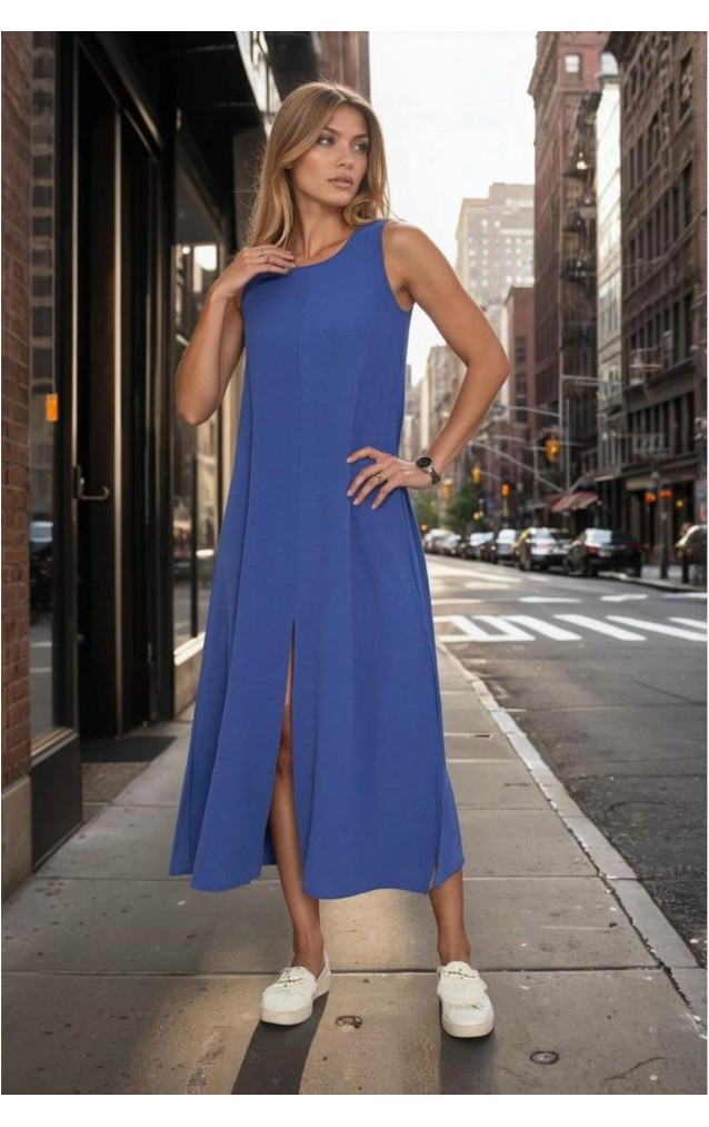 Pasaklı Giyim Kadın Bilek Boy Elbise 3760330 İndigo