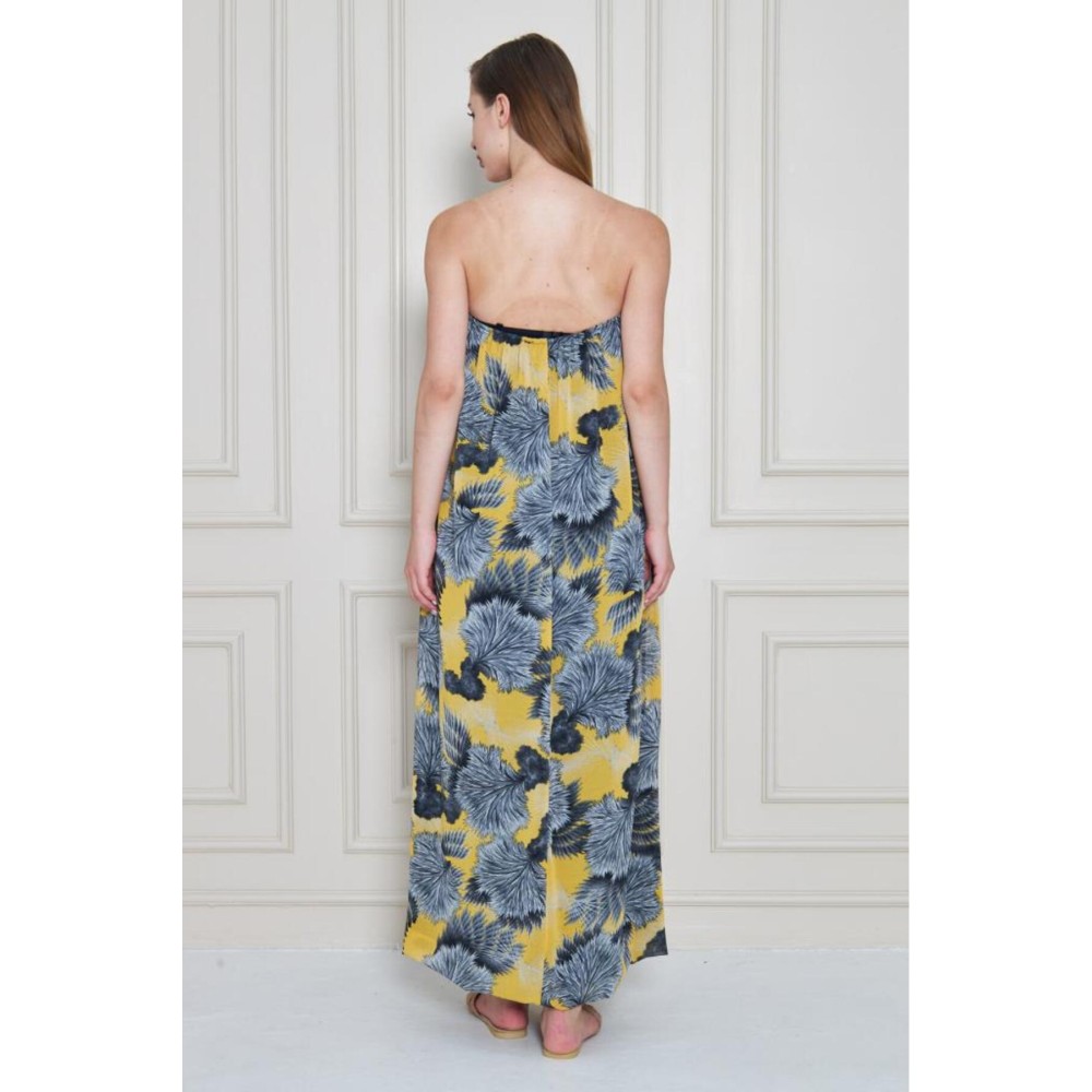 Pasaklı Giyim Kadın Straplez Astarlı Şifon Midi Yazlık Elbise - Premium Kadın Giyim