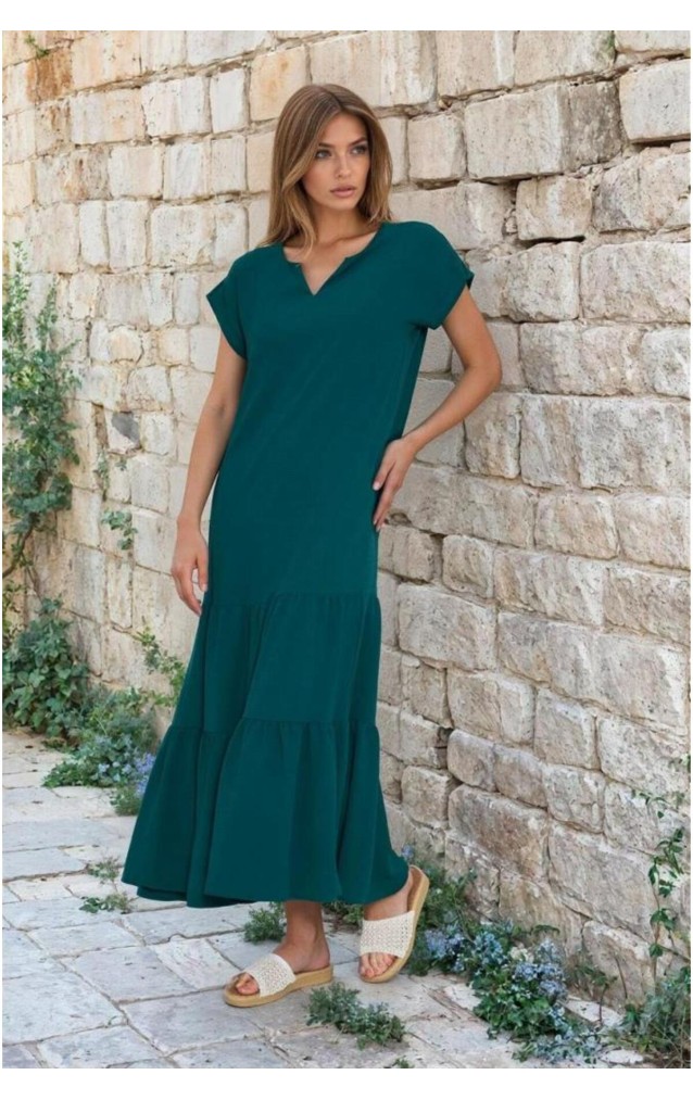 Pasaklı Giyim Kadın Apoletli Elbise 3761366 Zümrüt