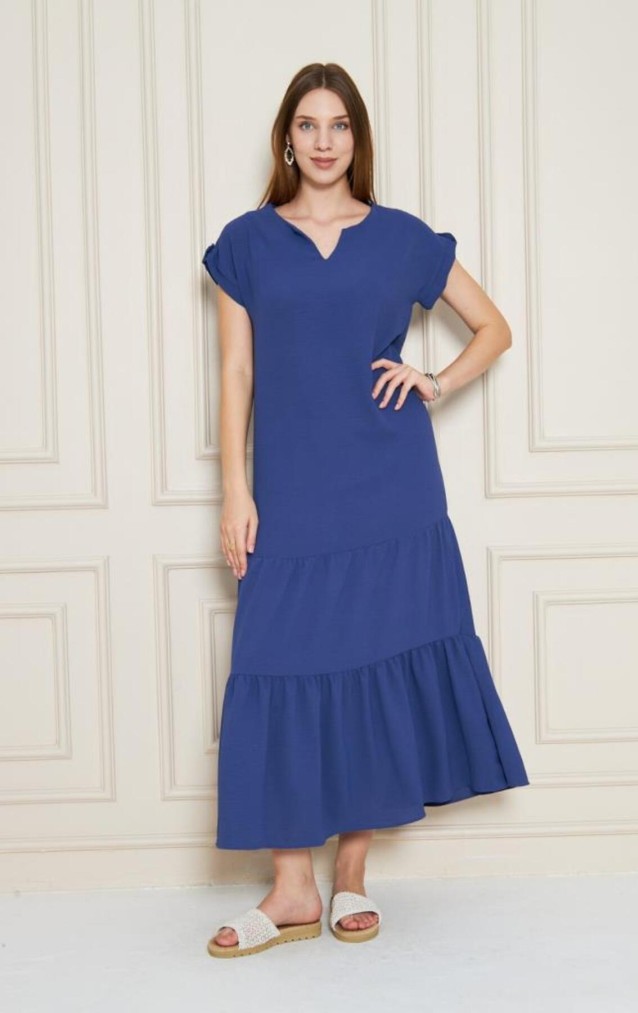 Pasaklı Giyim Kadın Apoletli Elbise 3761366 İndigo