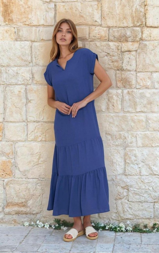 Pasaklı Giyim Kadın Apoletli Elbise 3761366 İndigo