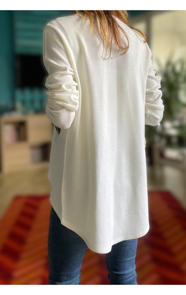 Pasaklı Giyim Kadın Salaş Hırka 3328264 Ekru