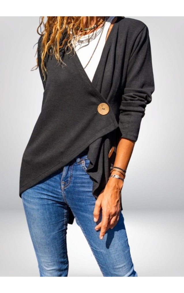 Pasaklı Giyim Kadın Salaş Hırka 3328264 Siyah