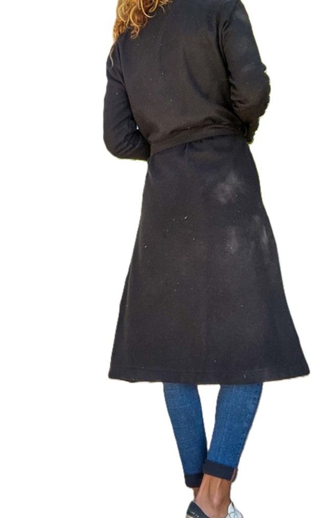 Pasaklı Giyim Kadın Kaşe Uzun Şal Yaka Palto Kaban – 3310451  Siyah