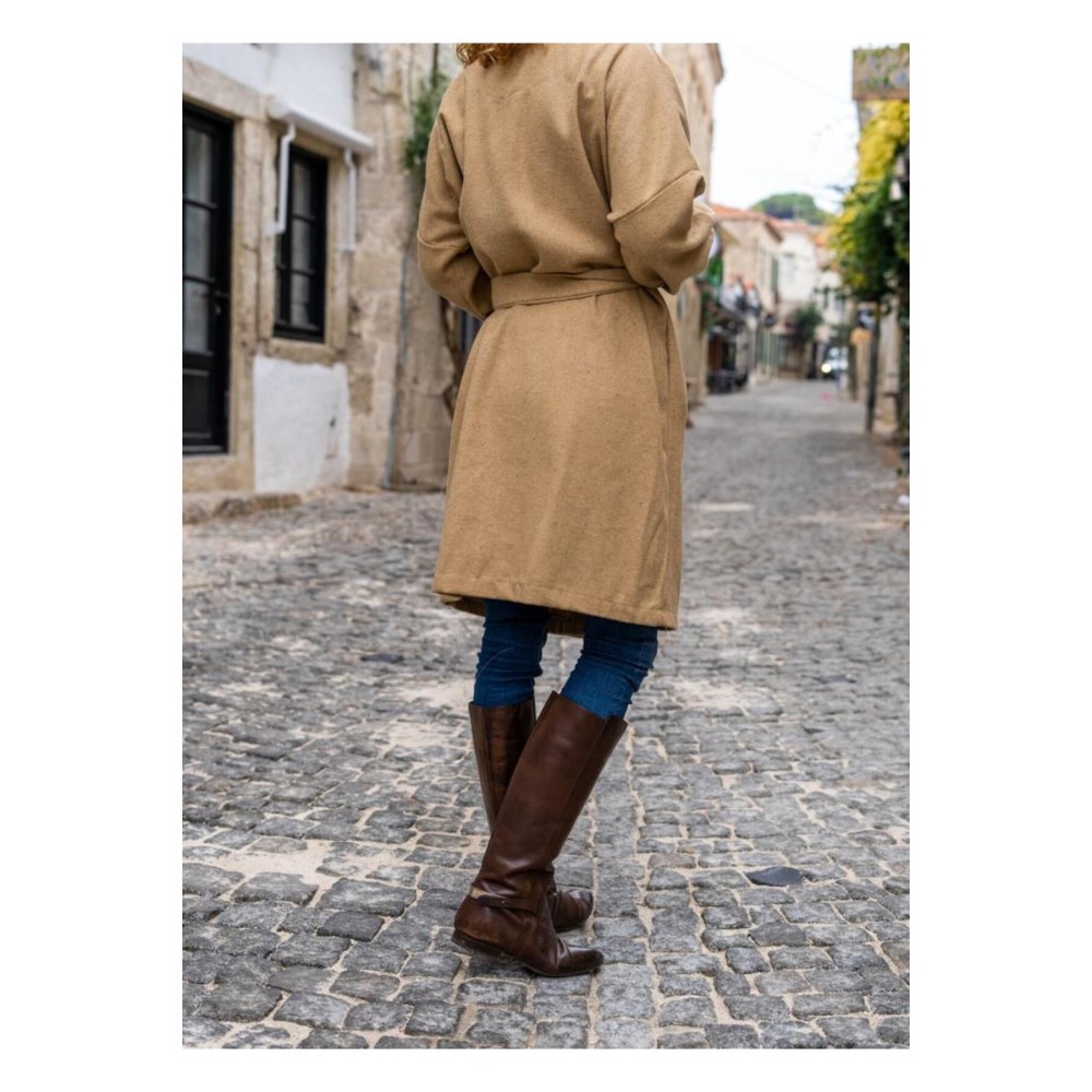 Pasaklı Giyim Pasaklı Giyim Kadın Kaban Karamel - Premium Kadın Giyim