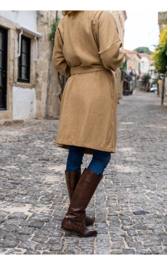 Pasaklı Giyim Kadın Kaban 3311 Karamel