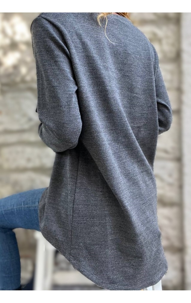 Pasaklı Giyim Kadın Salaş Hırka 3328264 Antrasit