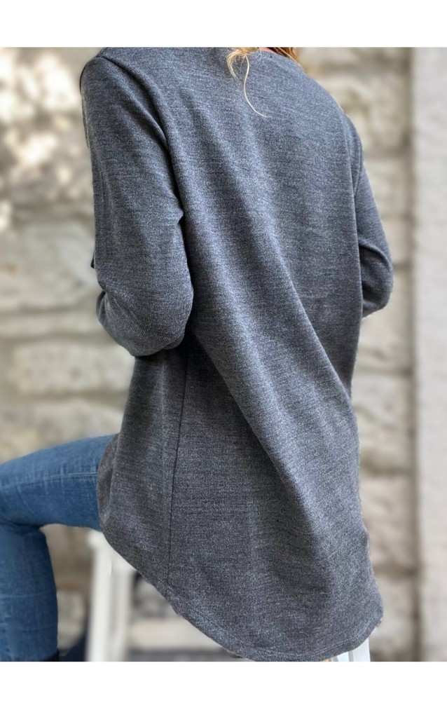 Pasaklı Giyim Kadın Salaş Hırka 3328264 Antrasit