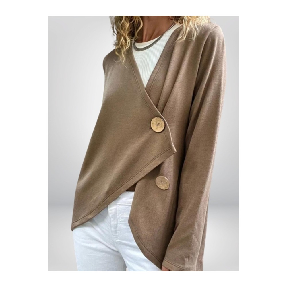 Pasaklı Giyim Pasaklı Giyim Kadın Salaş Hırka vizon - Premium Kadın Giyim