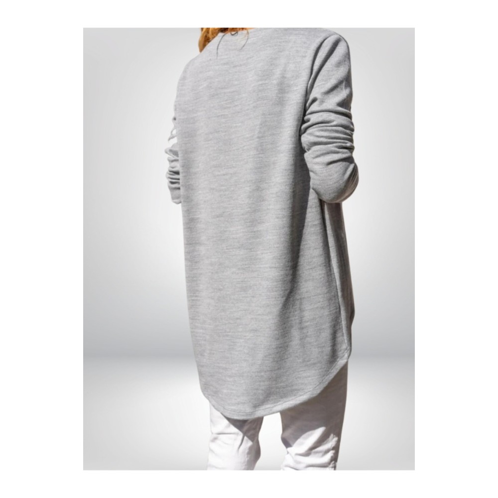 Pasaklı Giyim Pasaklı Giyim Kadın Salaş Hırka Gri - Premium Kadın Giyim