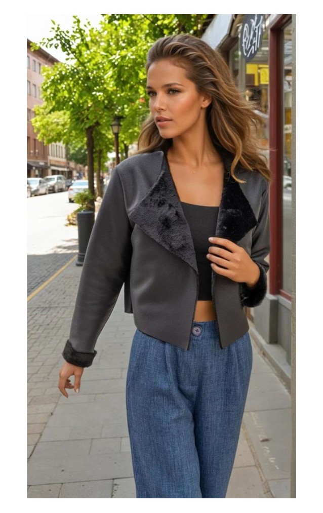 Pasaklı Giyim Kadın Deri Mont 3301396 Siyah