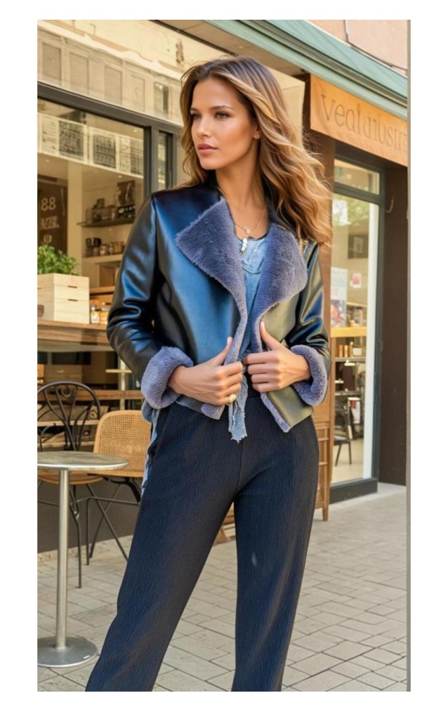 Pasaklı Giyim Kadın Deri Mont 3301396 Antrasit