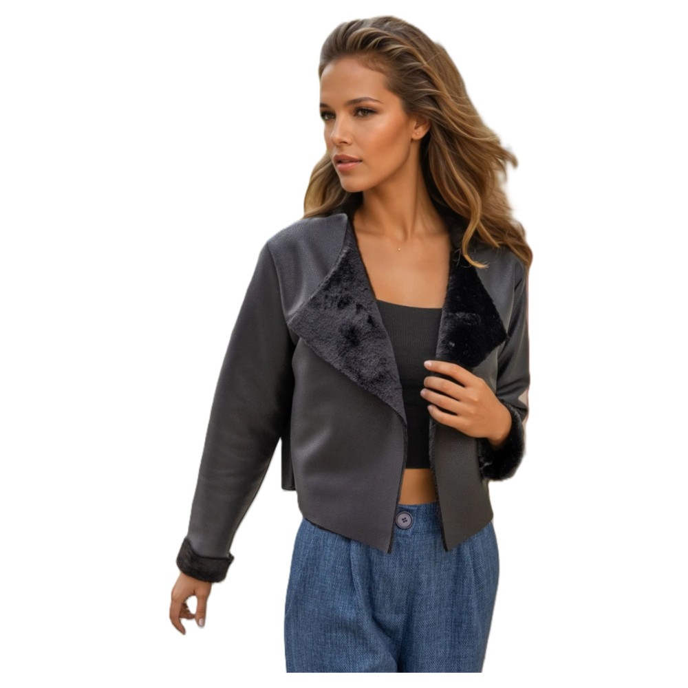 Pasaklı Giyim Pasaklı Giyim Kadın Deri Mont Siyah - Premium Kadın Giyim