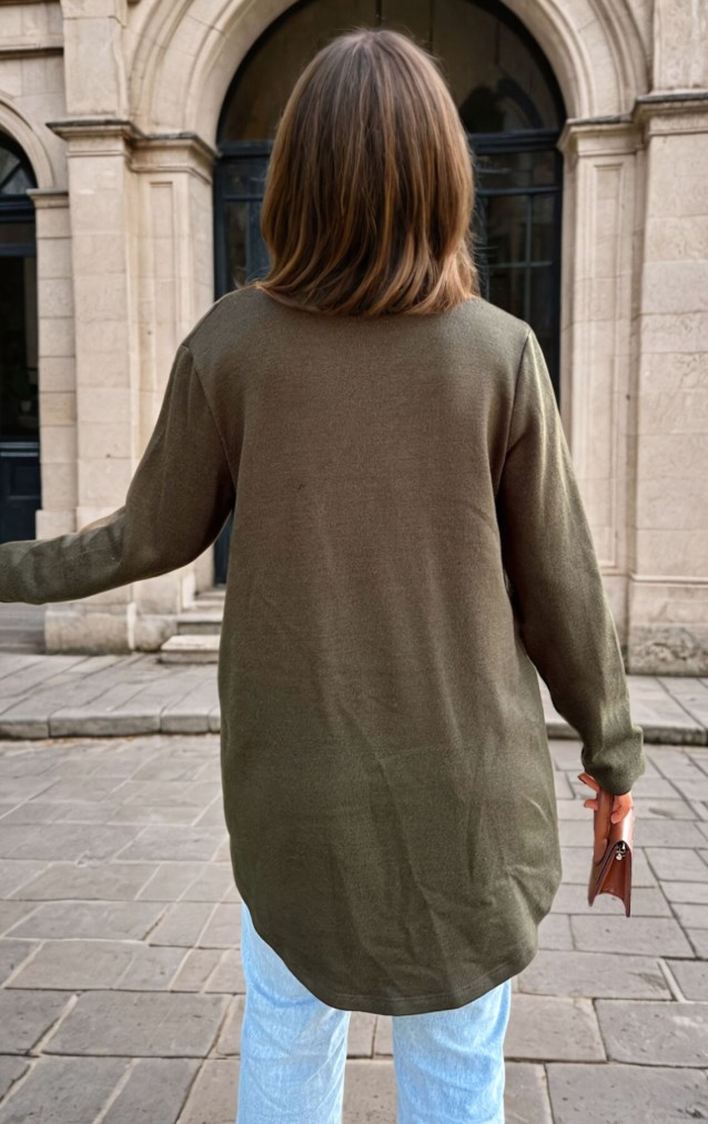 Pasaklı Giyim Kadın Salaş Hırka 3328264 Haki